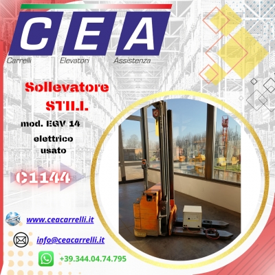 C1144 - Sollevatore elettrico usato - STILL EGV 14